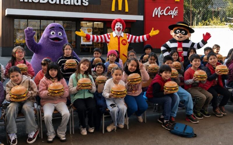 McDonalds instala restaurant en el patio del colegio Barros Luco
