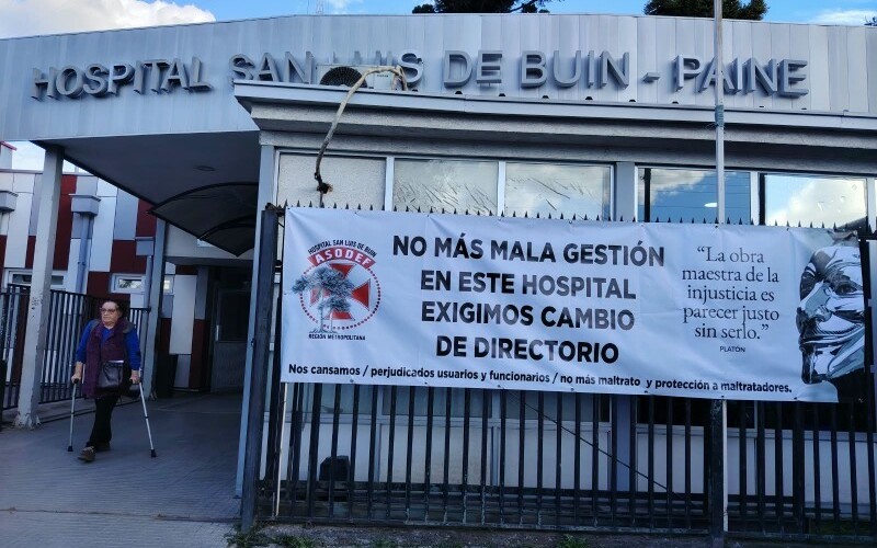 Movilización de trabajadores del Hospital San Luis de Buin culmina con salida del director y fase de fiscalización gremial
